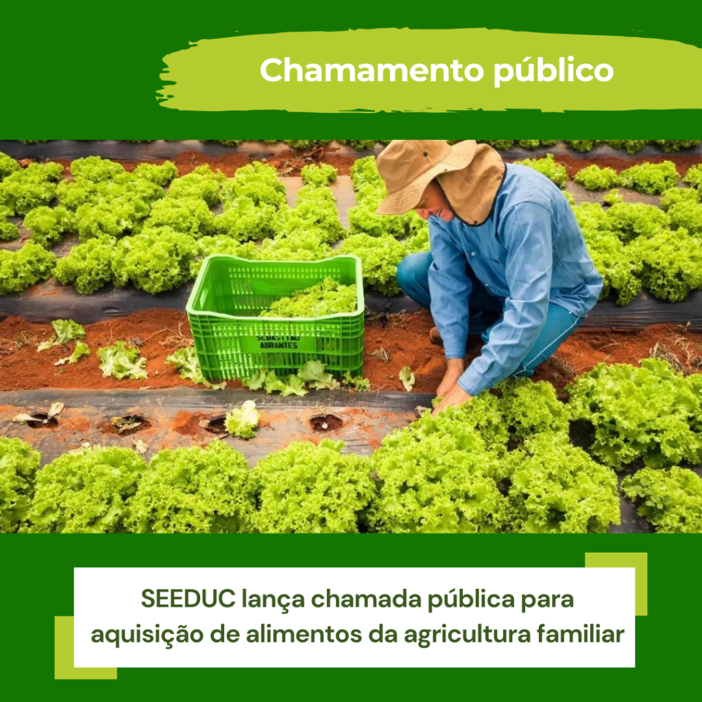 Secretaria de Educação do Estado do Rio de Janeiro abre chamamento público para pequenos produtores rurais fluminenses